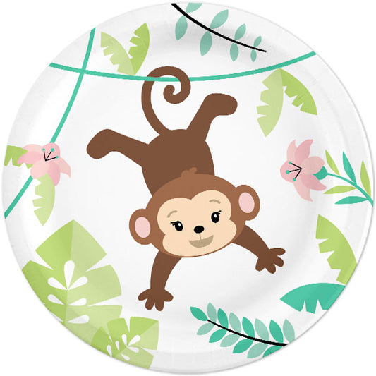 Little Monkey Party Lunch Plates