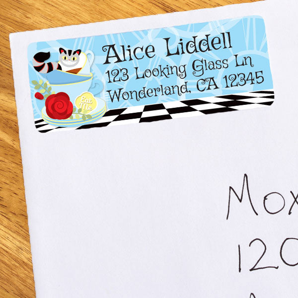 Birthday Direct's Alice in Wonderland Party Address Labels