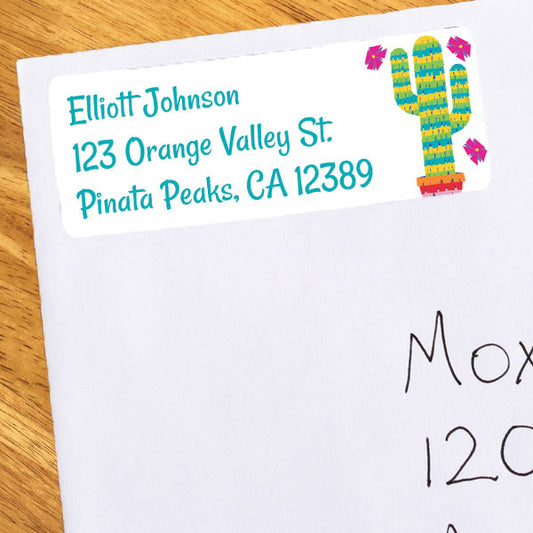 Birthday Direct's Fiesta Cactus Party Address Labels