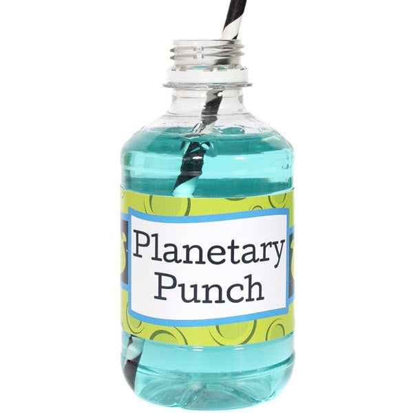 Birthday Direct's Space Alien Party Water Bottle Labels