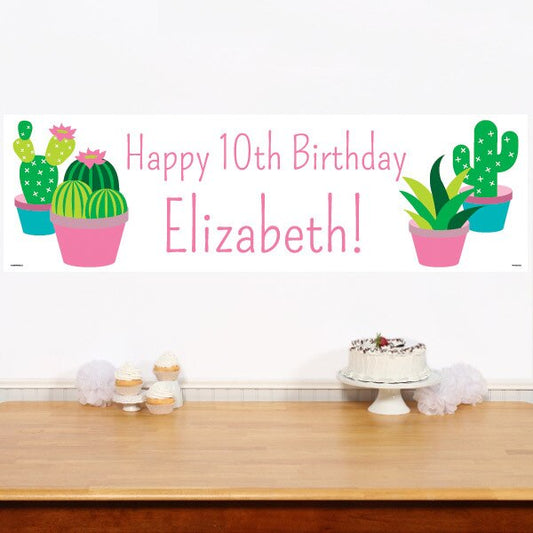Birthday Direct's Cactus Party Custom Banner