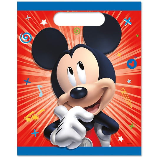 Disney Mickey and Friends Loot Bags, 7 x 9 inch, 8 count