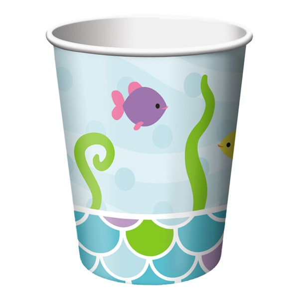 Little Mermaid Party Cups, 9 ounce, 8 count