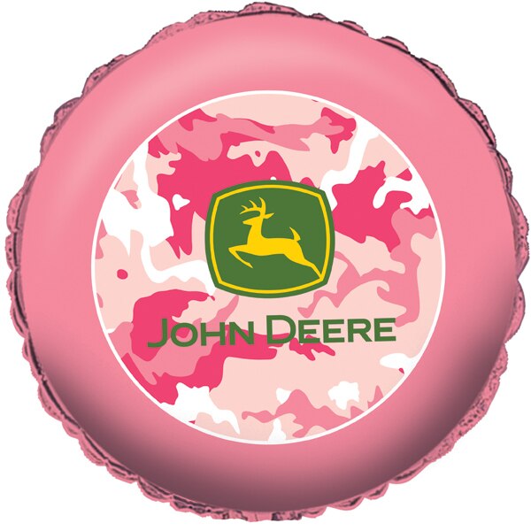 John Deere Pink Foil Balloon, 18 inch, each