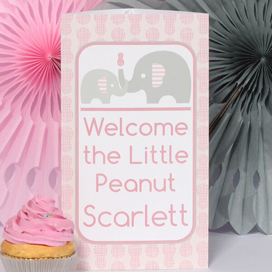 Birthday Direct's Little Peanut Baby Shower Pink Custom Centerpiece