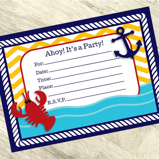 Birthday Direct's Ahoy Matey Party Invitations