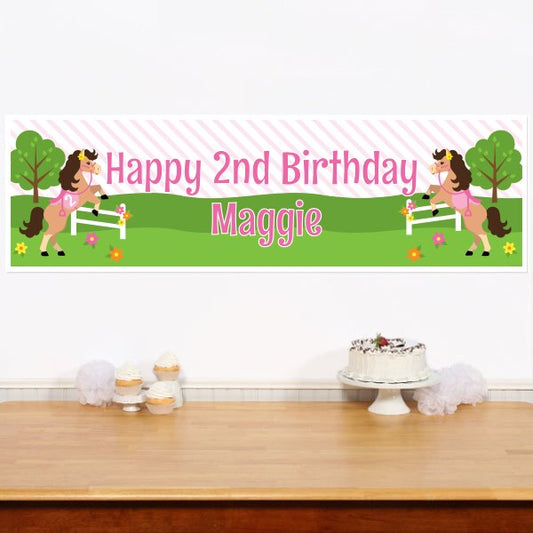 Birthday Direct's Little Pony 2nd Birthday Custom Banner