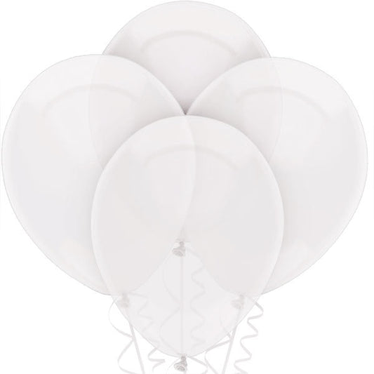 Clear Latex Balloons, 12 inch, set of 15