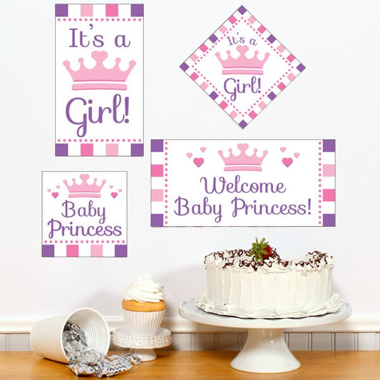 Birthday Direct's Little Princess Baby Shower Sign Cutouts