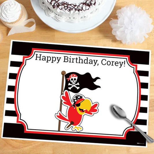 Birthday Direct's Parrot Pirate Party Custom Placemats