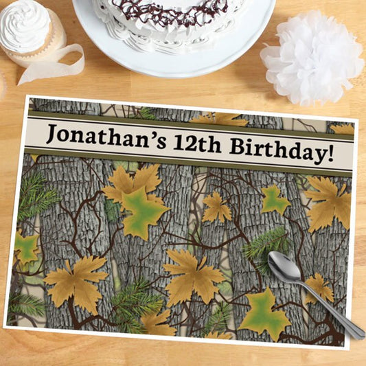 Birthday Direct's Camouflage Party Custom Placemats