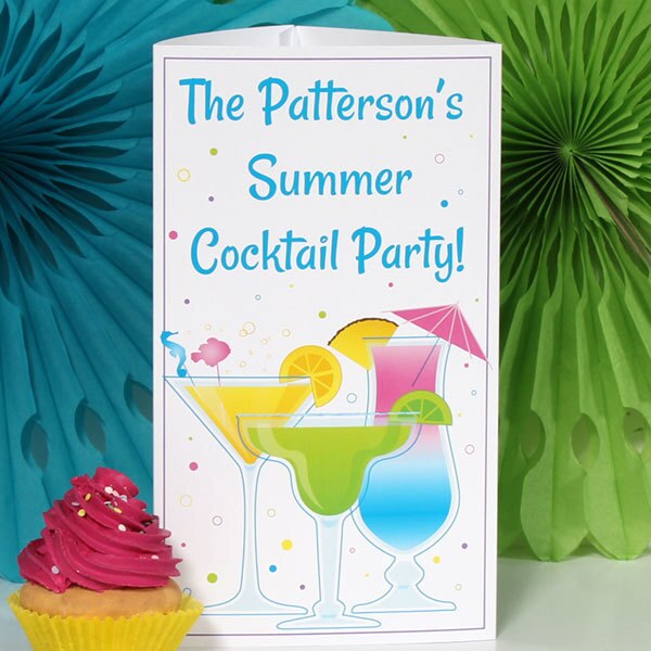 Birthday Direct's Summer Cocktails Party Custom Centerpiece
