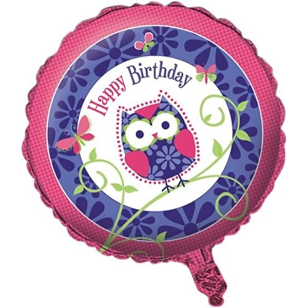 Little Owl Foil Balloon, 18 inch, each