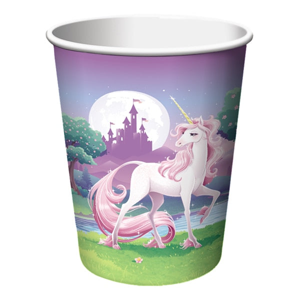 Unicorn Fantasy Birthday Cups, 9 ounce, 8 count
