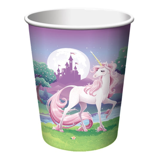Unicorn Fantasy Birthday Cups, 9 oz, 8 ct