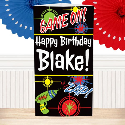 Birthday Direct's Laser Tag Birthday Custom Centerpiece
