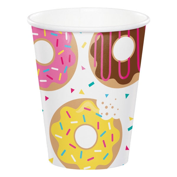 Donut Party Cups, 9 oz, 8 ct