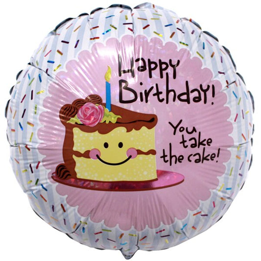 You Take the Cake Foil Balloon, 18 inch, each