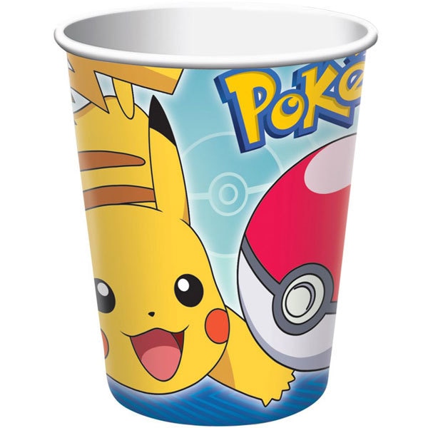 Pokemon Cups, 9 ounce, 8 count