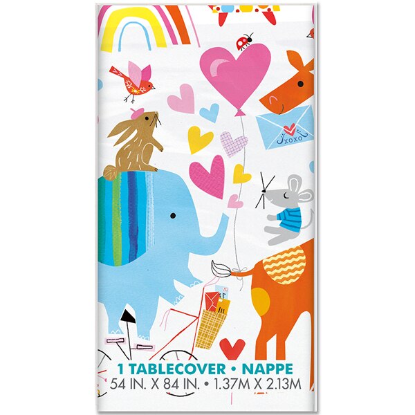 Zoo Baby Table Cover, 54 x 84 inch, each