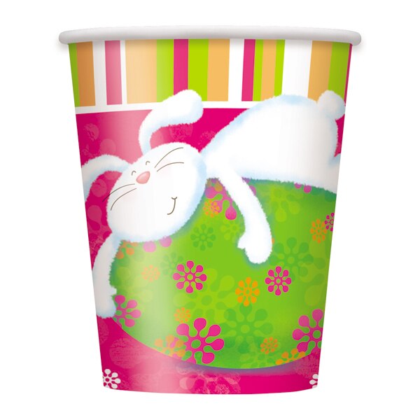 Easter Bunny Pals Cups, 9 ounce, 8 count