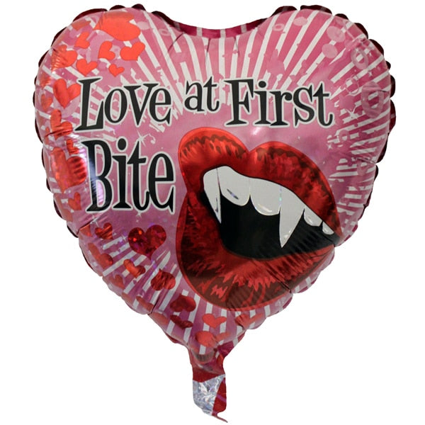 Valentine Love At First Bite Foil Balloon, 18 inch, each