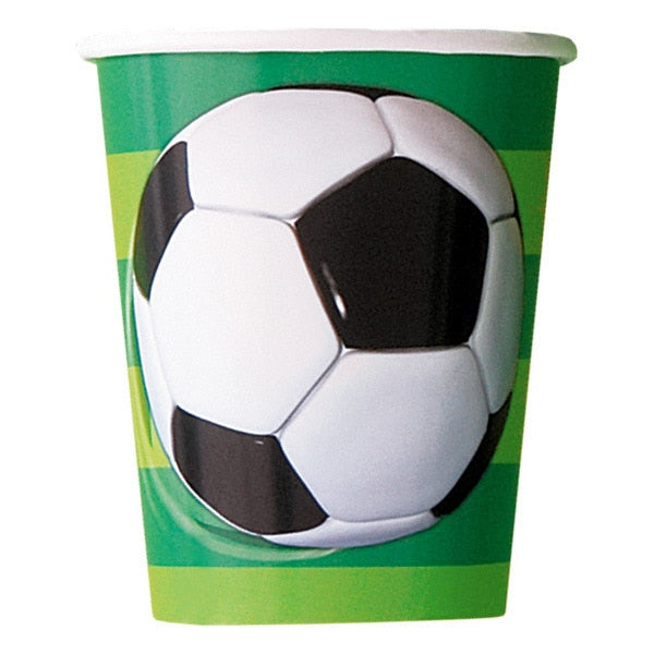 Soccer Party Cups, 9 oz, 8 ct