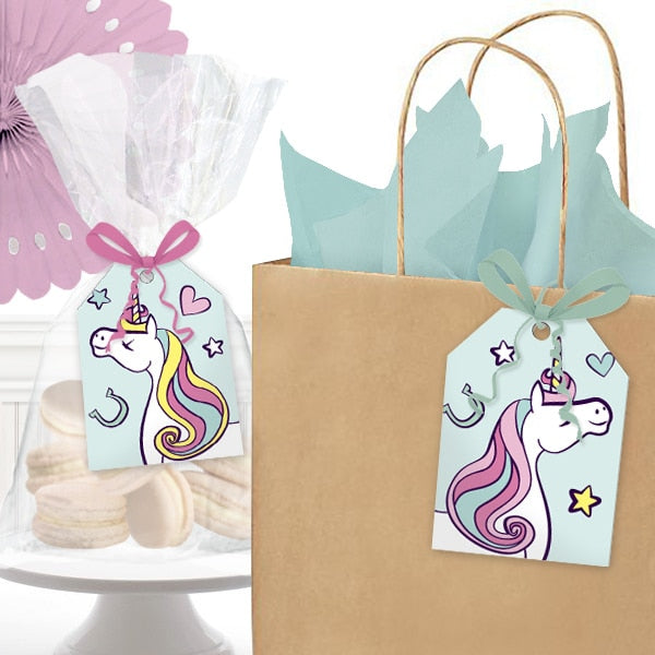 Birthday Direct's Rainbows and Unicorns Party Favor Tags