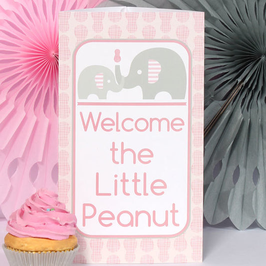 Birthday Direct's Little Peanut Baby Shower Pink Tall Centerpiece