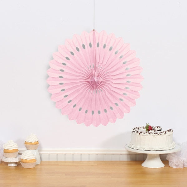 Tissue Fan Lovely Pink, 16 inch