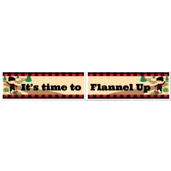 Birthday Direct's Little Woodsman Party Two Piece Banners