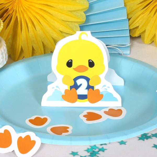 Birthday Direct's Little Ducky 2nd Birthday DIY Table Decoration