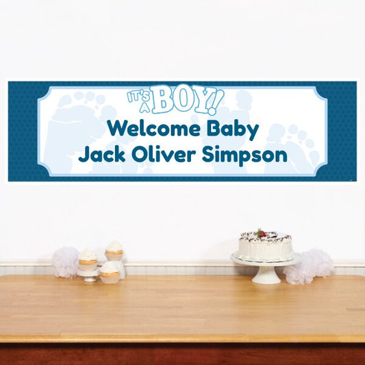 Birthday Direct's Boy Baby Shower Custom Banner
