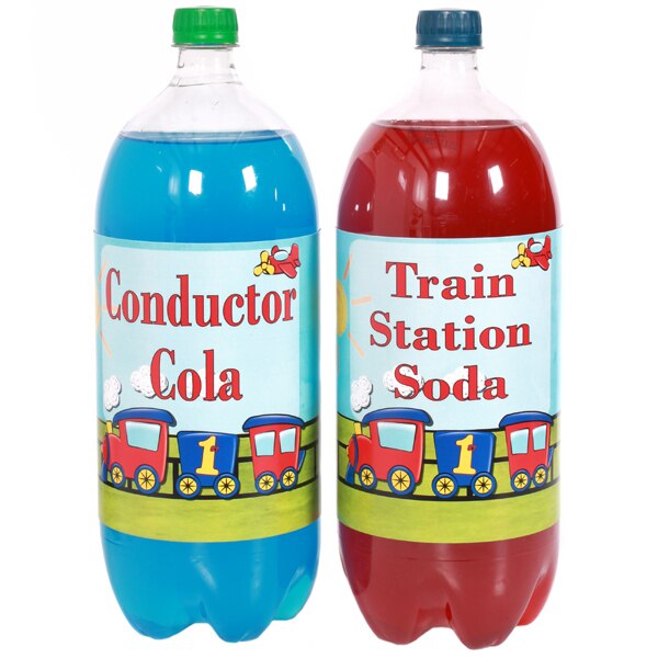 Birthday Direct's Little Train 1st Birthday Large Bottle Labels