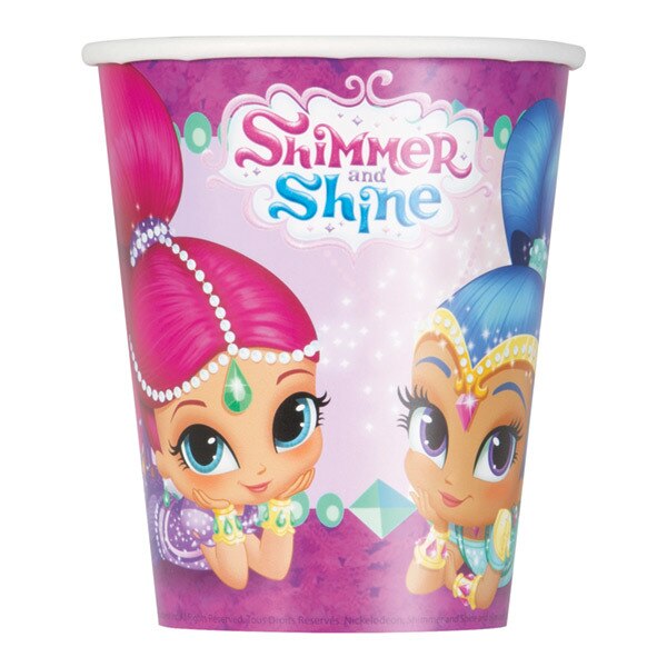 Shimmer and Shine Genie Cups, 9 oz, 8 ct