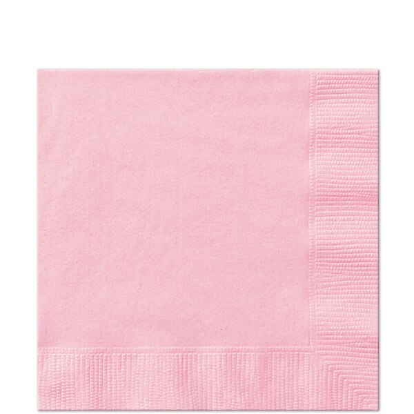 Lovely Pink Beverage Napkins, 5 inch fold, set of 20