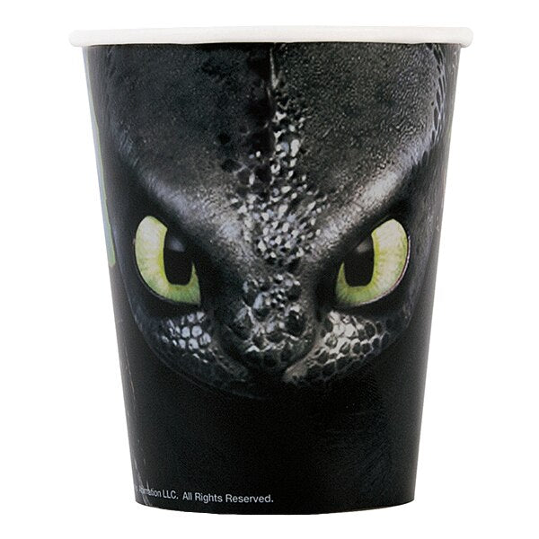 How to Train Your Dragon 3 Cups, 9 oz, 8 ct