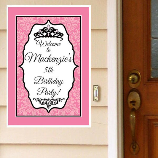 Birthday Direct's Princess Royal Party Custom Door Greeter