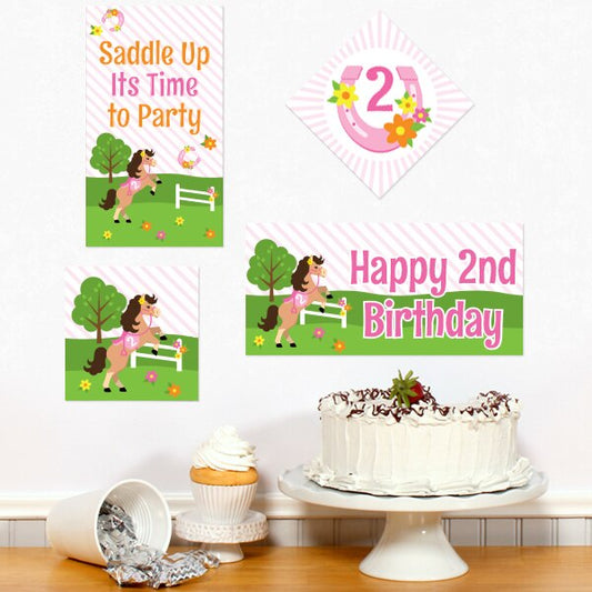 Birthday Direct's Little Pony 2nd Birthday Sign Cutouts