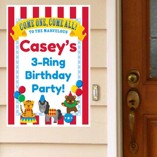 Birthday Direct's Big Top Circus Party Custom Door Greeter