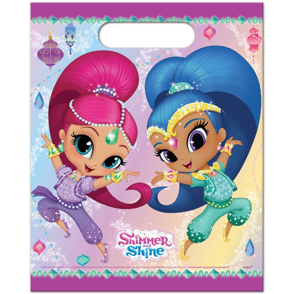 Shimmer and Shine Genie Treat Bags, 7 x 9 inch, 8 count
