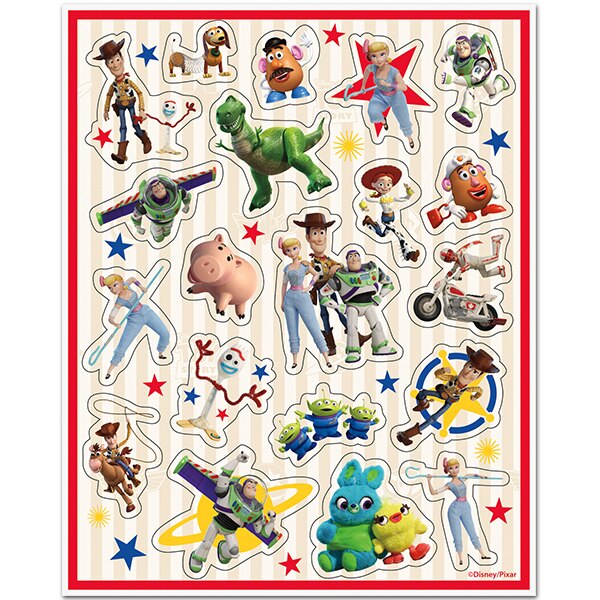 Disney Toy Story 4 Sticker Sheets, set, 4 count