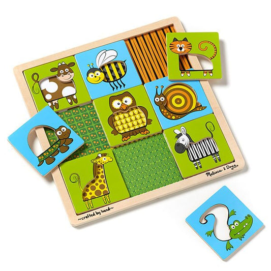 Animals Peek-Through Puzzle by Melissa and Doug, 9 piece