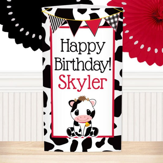Birthday Direct's Cow Birthday Custom Centerpiece