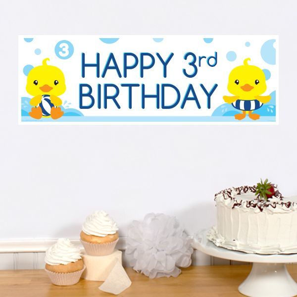 Birthday Direct's Little Ducky 3rd Birthday Tiny Banners