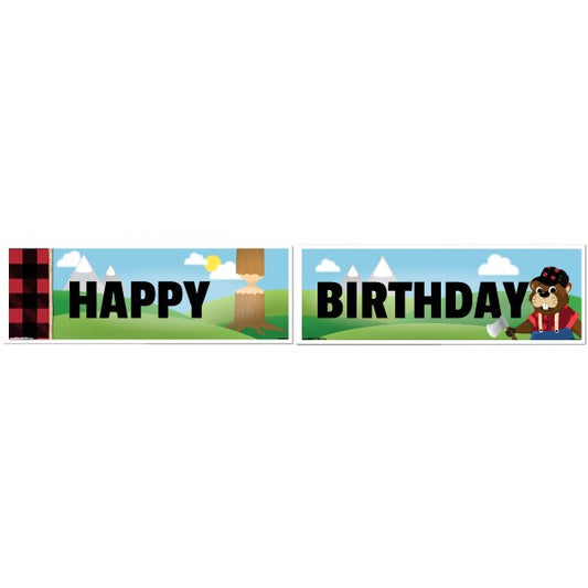 Birthday Direct's Little Beaver Party Two Piece Banners
