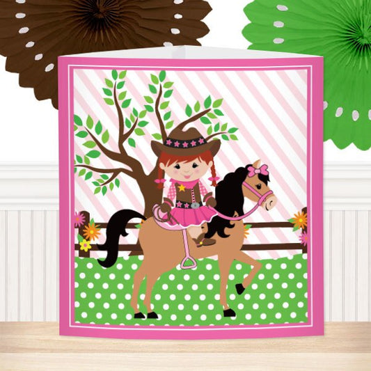 Birthday Direct's Cowgirl Pink Party Centerpiece