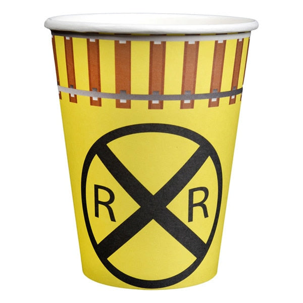 Railroad Crossing Cups, 12 oz, 8 ct