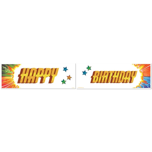 Birthday Direct's Hero Alliance Birthday Two Piece Banners