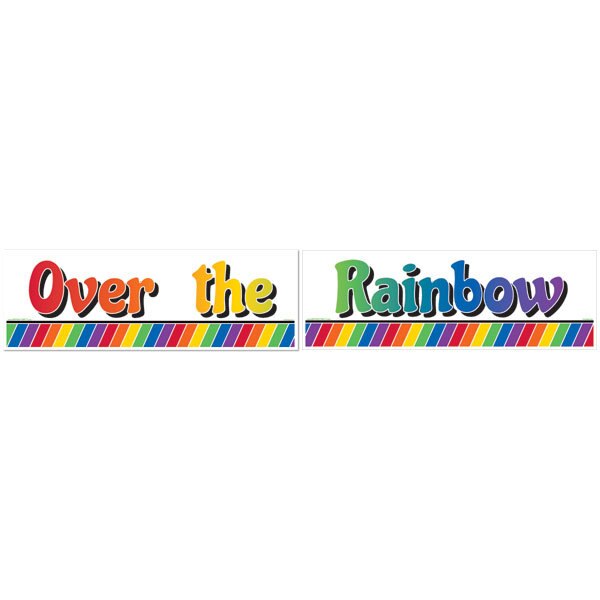 Birthday Direct's Rainbow Party Two Piece Banners